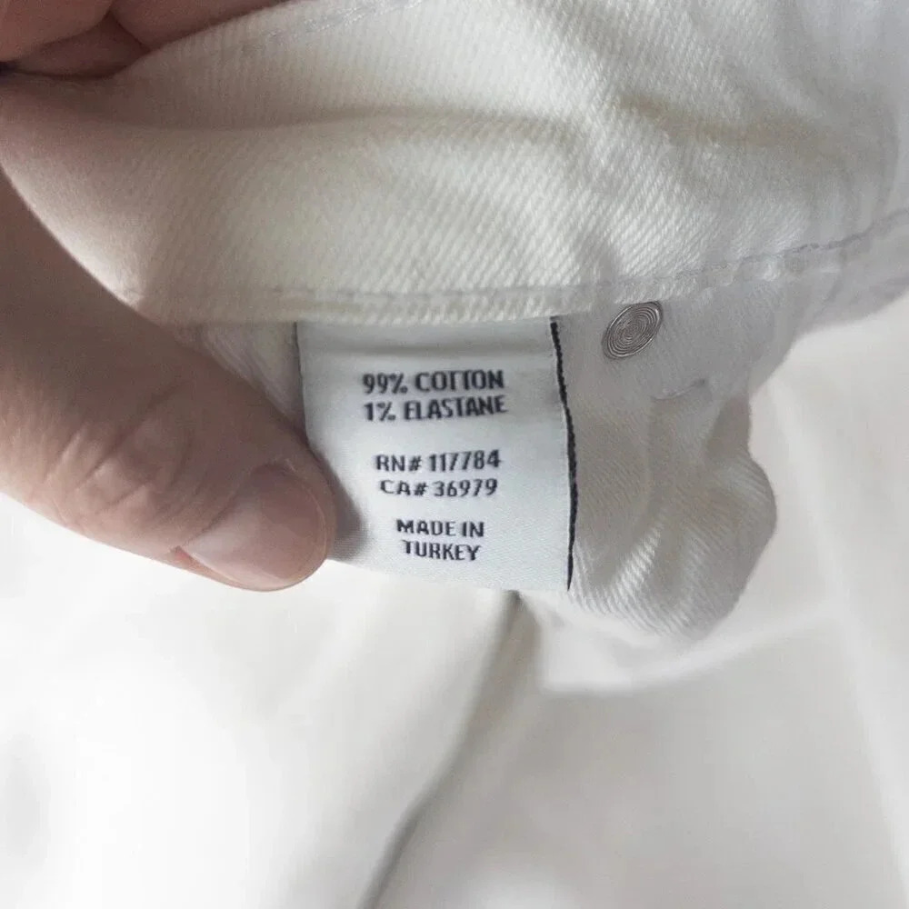 NEW Rails Topanga Straight High Rise Jeans in Salt White Distress, Size 31 - Picture 11 of 11